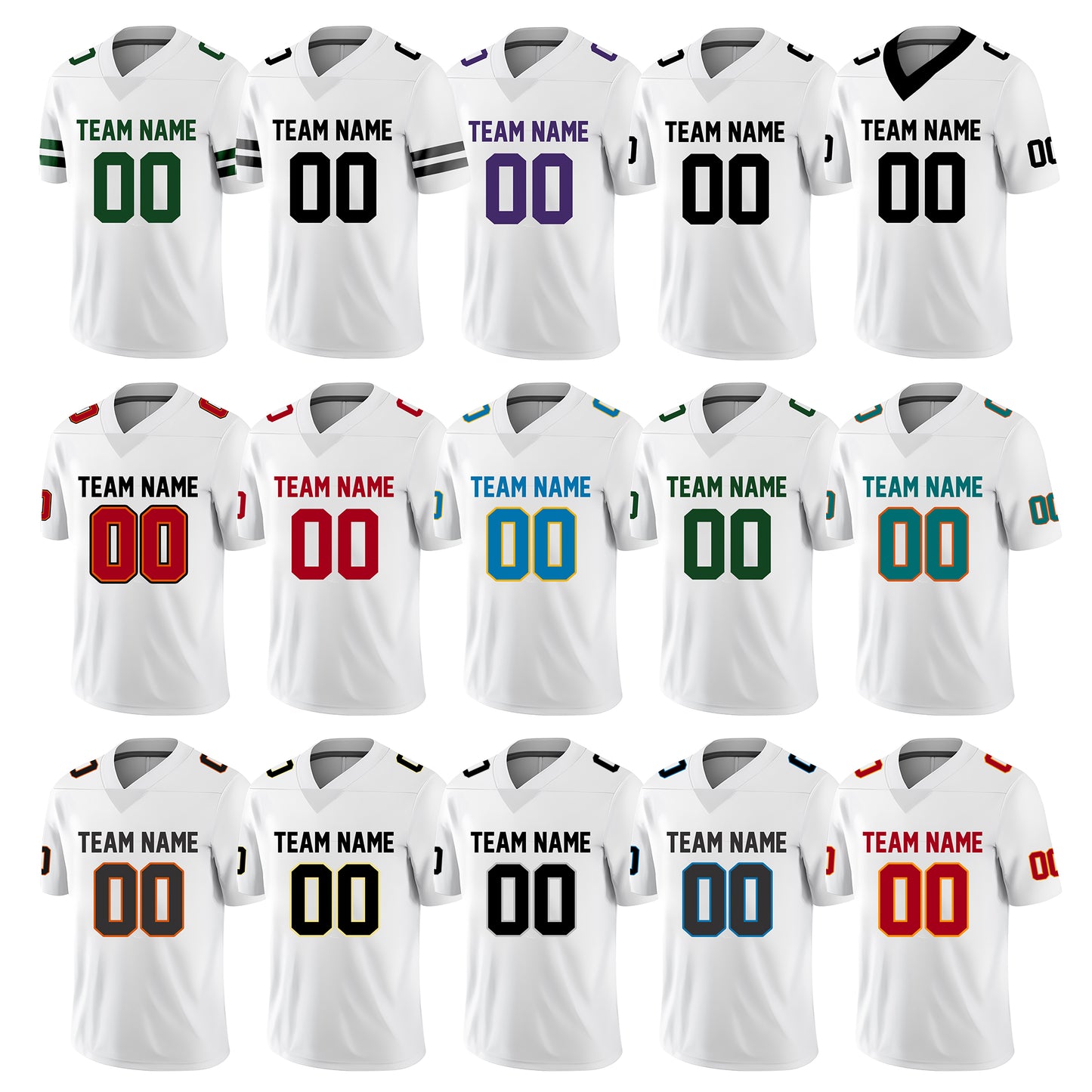 Custom Football Jersey Personalized Football Jersey Sports Uniform Printed/Stitched Your Team Name Your Number for Men Women